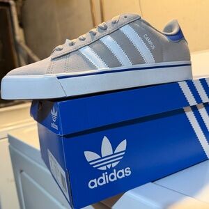 Adidas Campus women’s Light Gray and White Sneakers